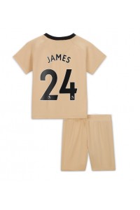 Fotbalové Dres Chelsea Reece James #24 Dětské Třetí Oblečení 2022-23 Krátký Rukáv (+ trenýrky)